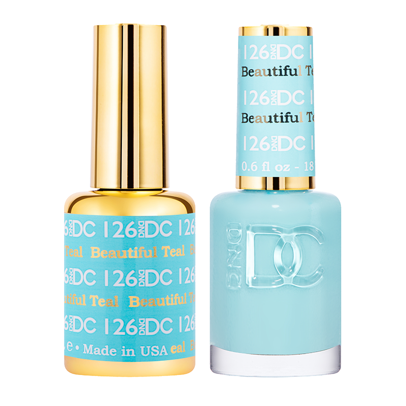 DND DC Duo Gel - #126  BEAUTIFUL TEAL