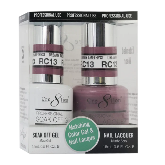 Cre8tion Soak Off Gel Matching Pair Rustic Collection 0.5oz RC13