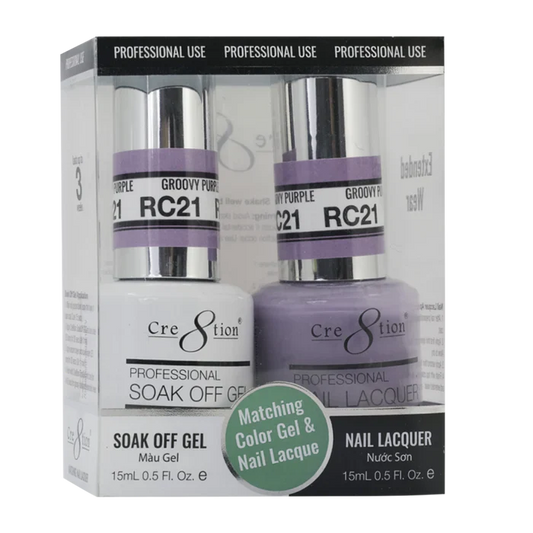 Cre8tion Soak Off Gel Matching Pair Rustic Collection 0.5oz RC21