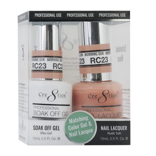 Cre8tion Soak Off Gel Matching Pair Rustic Collection 0.5oz RC23