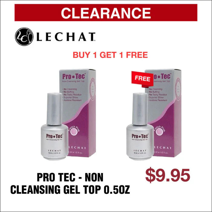 LeChat Pro Tec - Non Cleansing Gel Top 0.5oz - Buy 1 Get 1 Free (French Pink)