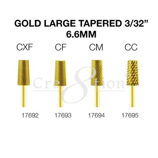 Cre8tion Gold Large Tapered 3/32" Set