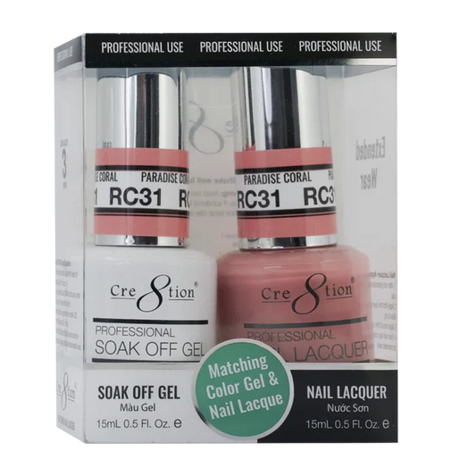 Cre8tion Soak Off Gel Matching Pair Rustic Collection 0.5oz RC31