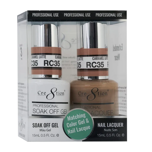 Cre8tion Soak Off Gel Matching Pair Rustic Collection 0.5oz RC35