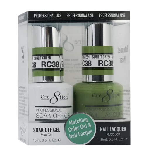 Cre8tion Soak Off Gel Matching Pair Rustic Collection 0.5oz RC38