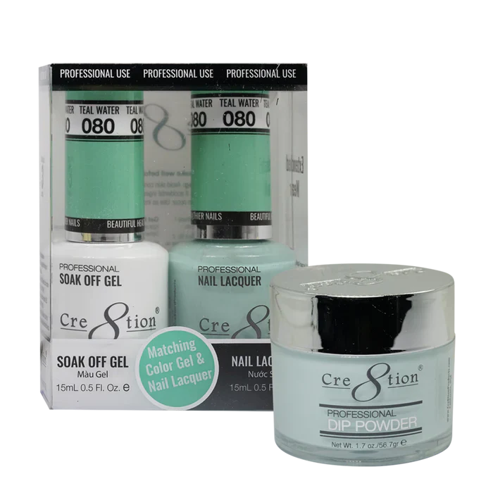 Cre8tion Trio Matching Colors (3pc) - 080 Teal Water