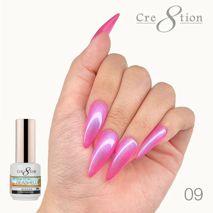 Cre8tion Soak Off Gel Seashell 0.5oz 09