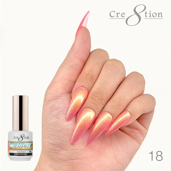 Cre8tion Soak Off Gel Seashell 0.5oz 18