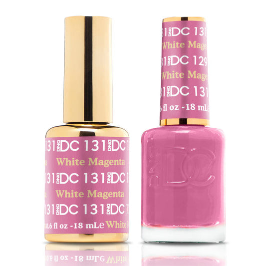 DND DC Duo Gel - #131  WHITE MAGENTA