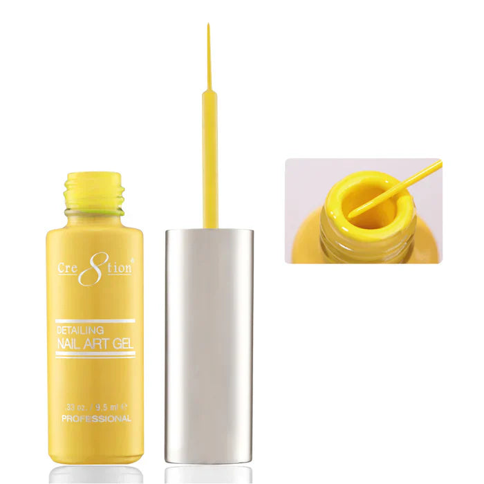 Cre8tion Detailing Nail Art Gel 0.33oz 04 Yellow