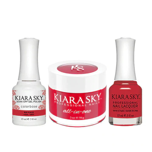 Kiara Sky All In One - Matching Colors - 5031 Red Flags - Trio