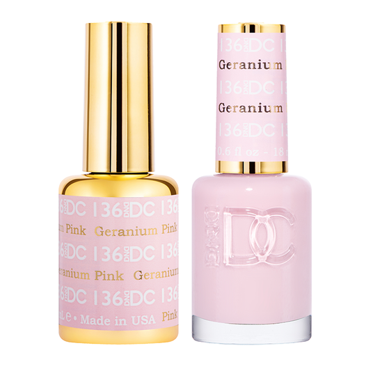 DND DC Duo Gel - #136  GERANIUM PINK