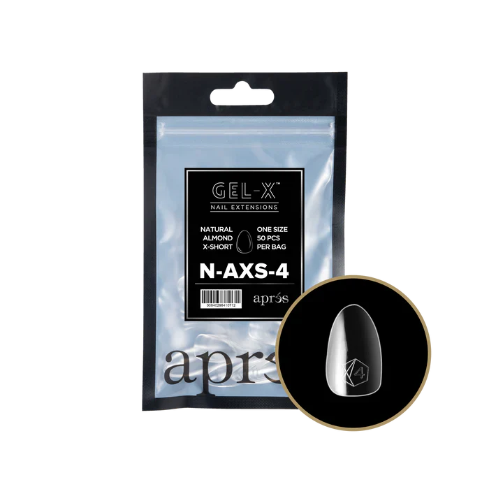 Apres Gel-X Tips 2.0 - NATURAL Almond Refill Bag - AXS #4