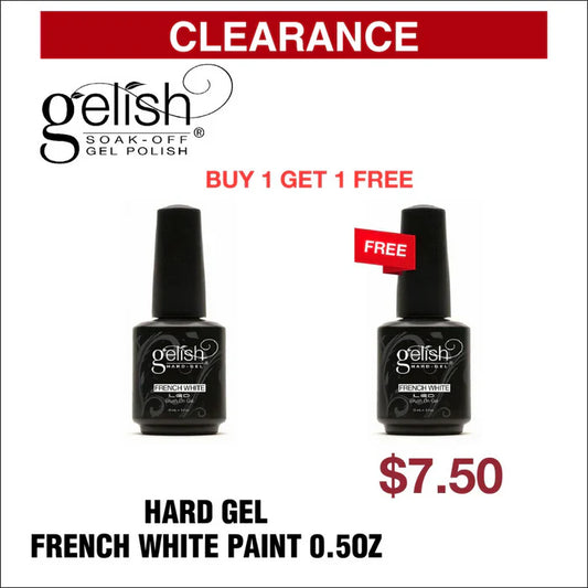 Gelish Hard Gel - French White Paint 0.5oz - Buy 1 Get 1