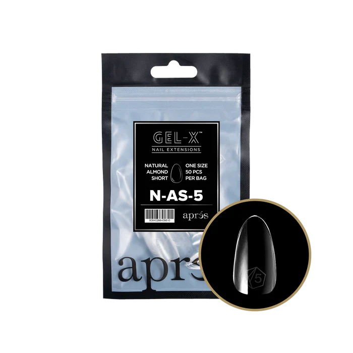 Apres Gel-X Tips 2.0 - NATURAL Almond Refill Bag - AS #5