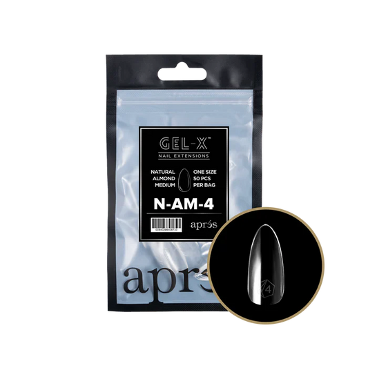 Apres Gel-X Tips 2.0 - NATURAL Almond Refill Bag - AM #4