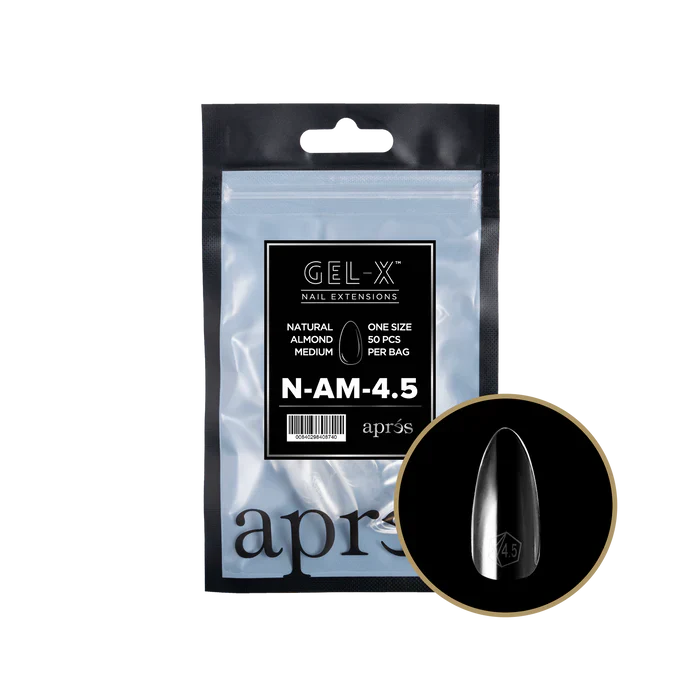 Apres Gel-X Tips 2.0 - NATURAL Almond Refill Bag - AM #4.5