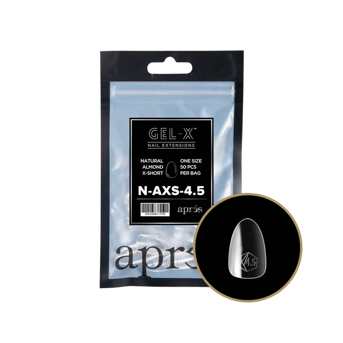 Apres Gel-X Tips 2.0 - NATURAL Almond Refill Bag - AXS #4.5