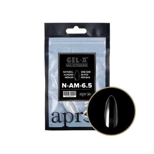 Apres Gel-X Tips 2.0 - NATURAL Almond Refill Bag - AM #6.5