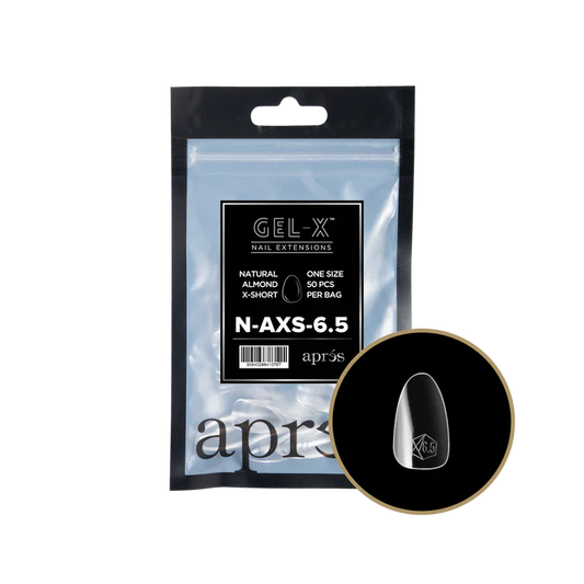 Apres Gel-X Tips 2.0 - NATURAL Almond Refill Bag - AXS #6.5