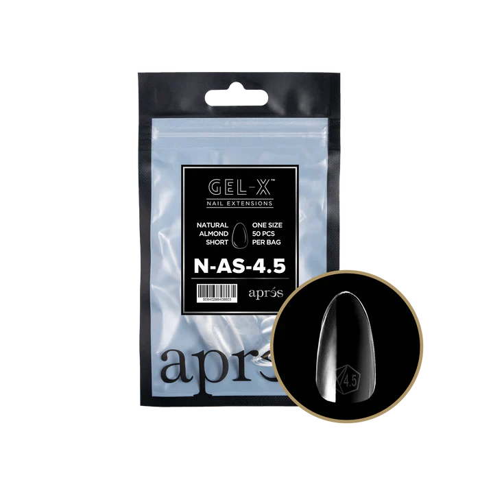 Apres Gel-X Tips 2.0 - NATURAL Almond Refill Bag - AS #4.5