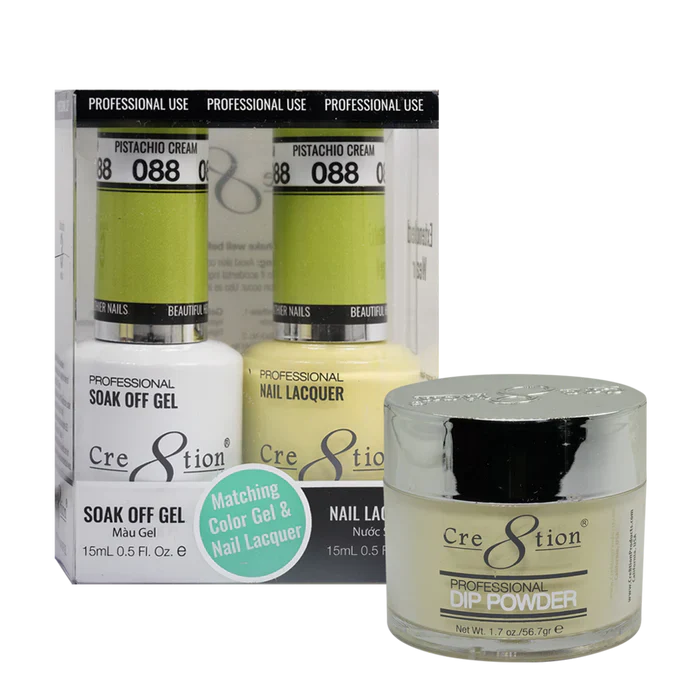 Cre8tion Trio Matching Colors (3pc) - 088 Pistachio Cream