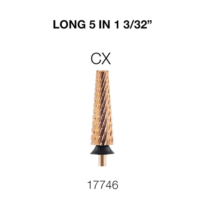 Cre8tion Nail Filing Bit Long 5 in 1 3/32" CX