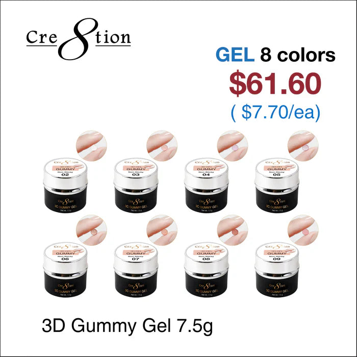 Cre8tion Gummy Gel in Jar 7.5g Set