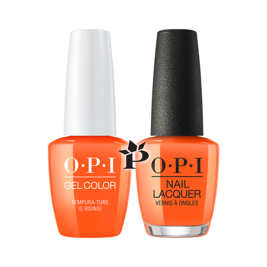 OPI Duo #  T89 - Tempura-ture is Rising!