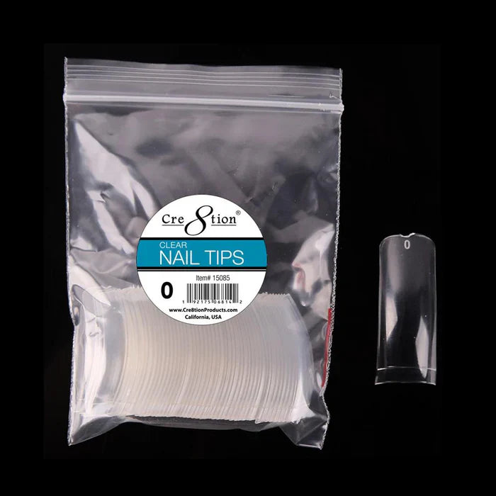 Cre8tion False Tip-  Clear 50 pcs/bag #0