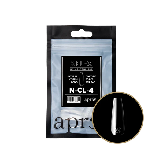 Apres Gel-X Tips 2.0 - NATURAL Coffin Refill Bag - CL #4