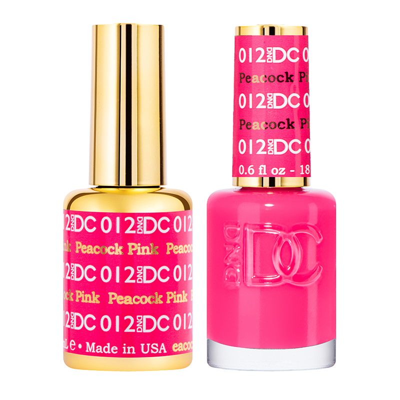 DND DC Duo Gel - #012  PEACOCK PINK