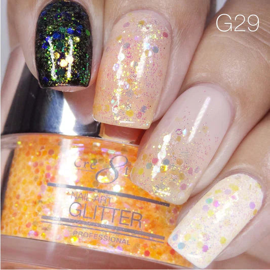 Cre8tion Nail Art Glitter 0.5oz - HERE’S THE SPRING AGAIN Collection #29