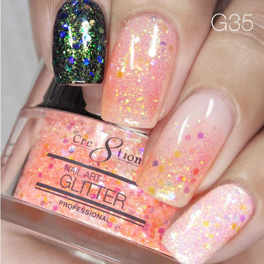 Cre8tion Nail Art Glitter 0.5oz - HERE’S THE SPRING AGAIN Collection #35