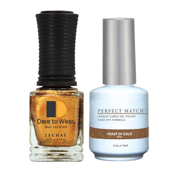 LeChat - Perfect Match - 123 Heart of Gold (Gel & Lacquer) 0.5oz