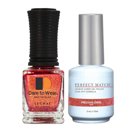 LeChat - Perfect Match - 124 Precious Coral (Gel & Lacquer) 0.5oz