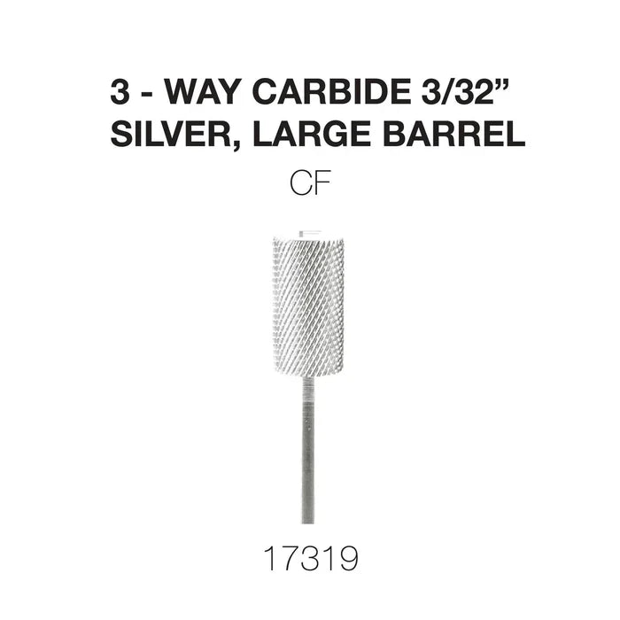 Cre8tion 3-Way Carbide Silver, Large Barrel 3/32" CF