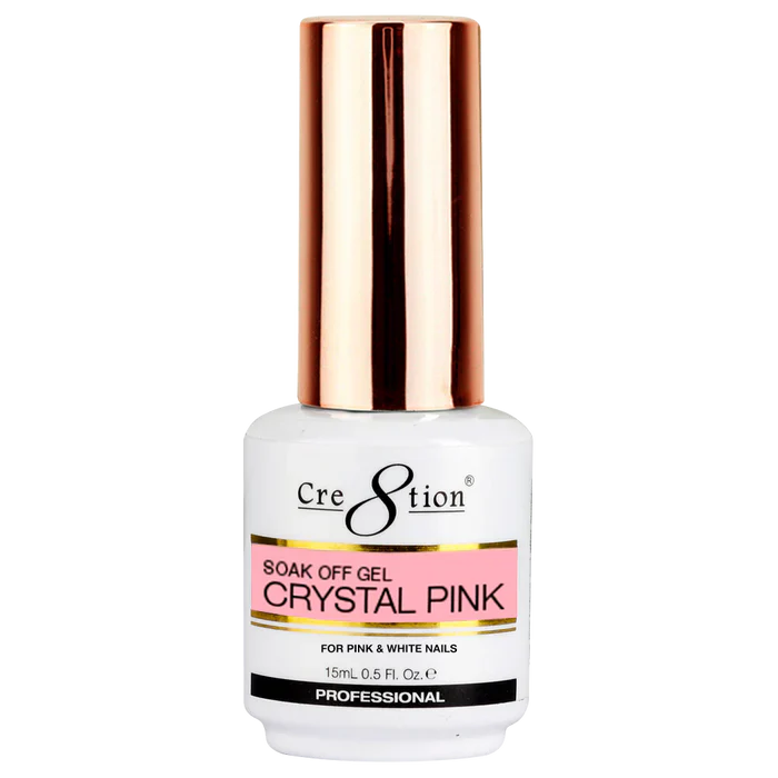 Cre8tion Soak Off Gel Crystal Pink 0.5oz