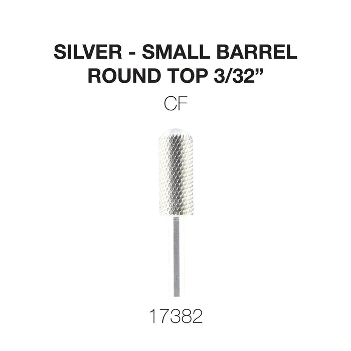 Cre8tion Silver Carbide- Small Barrel-Round Top- 3/32" CF