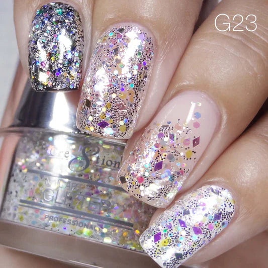 Cre8tion Nail Art Glitter 0.5oz - STARLIGHT Collection #23