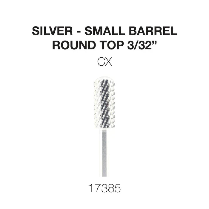 Cre8tion Silver Carbide- Small Barrel-Round Top- 3/32" CX