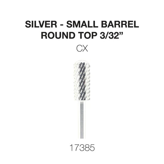 Cre8tion Silver Carbide- Small Barrel-Round Top- 3/32" CX