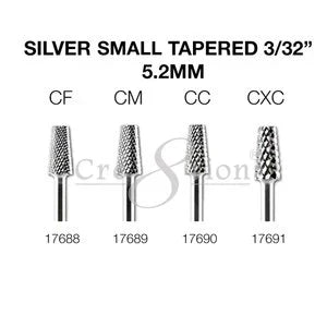 Cre8tion Silver Small Tapered 3/32" Set