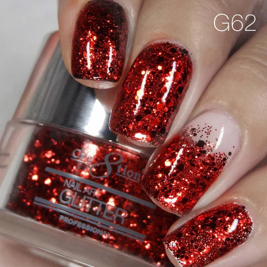 Cre8tion Nail Art Glitter 0.5oz - TIS THE SEASON #62