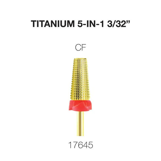 Cre8tion Titanium 5 in 1 Nail Filing Bit 3/32" CF