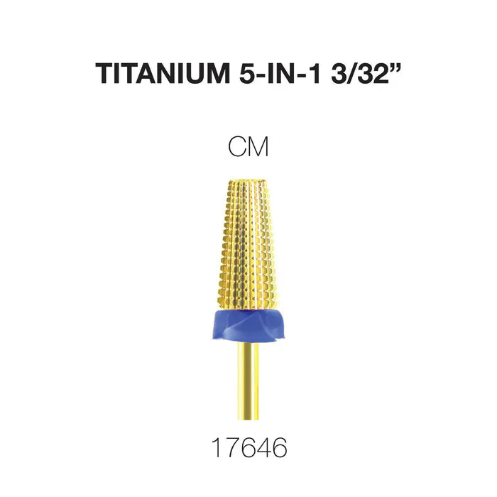 Cre8tion Titanium 5 in 1 Nail Filing Bit 3/32" CM