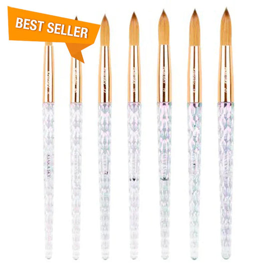 Kiara Sky - 100% Konlinsky Clear Acrylic Brush Collection - Set