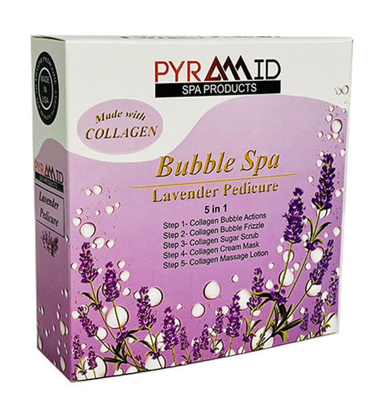 Pyramid Bubble Spa 5 in 1 (Made With Collagen) - Lavender