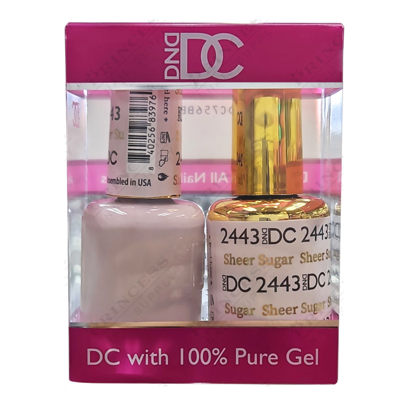 DND DC Duo Gel - #2443 Sheer Sugar