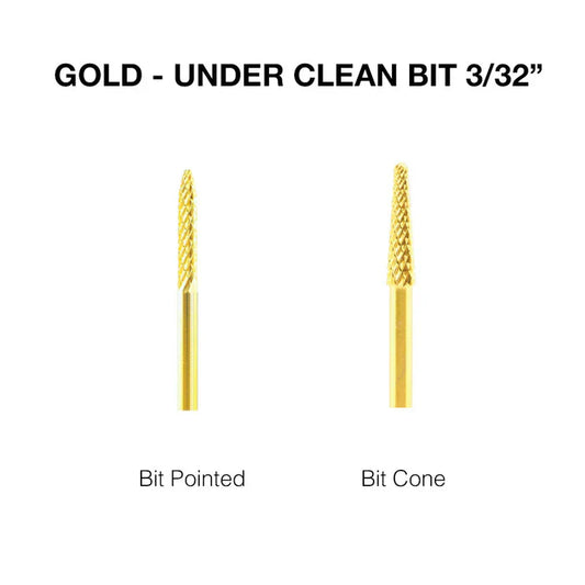 Cre8tion Under Clean 3/32" Carbide Bit- Gold Set